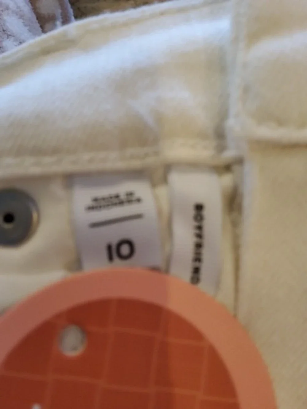 LOFT Outlet Cream Jeans Size 10